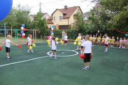 В детском саду «Одуванчик» открыли новую спортивную площадку