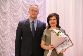 Волгодонские финансисты принимали поздравления от руководства города