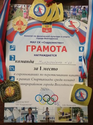 23 ОКРУГ  Победителям — почёт, нас к победе спорт ведёт!      
