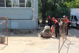 В детском саду «Золотой ключик» завершаются работы по замене труб и благоустройству