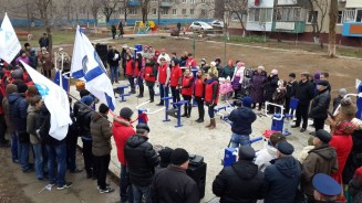 В микрорайоне №5 состоялось открытие спортивной площадки нового поколения