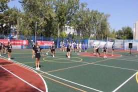 В округе №18 открылась современная спортивная площадка
