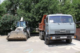 В детском саду «Золотой ключик» завершаются работы по замене труб и благоустройству