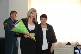 Председатель Думы-глава города Людмила Ткаченко поздравила сотрудников 1 отряда ФПС по Ростовской области с профессиональным праздником