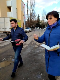 Округ 5   Выезд комиссии по ремонту внутриквартального проезда