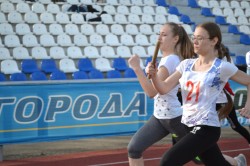 21. округ. Участие в легкоатлетической эстафете.