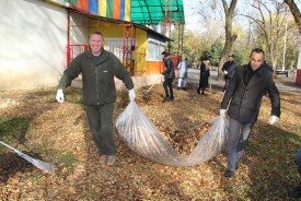 Председатель Волгодонской городской Думы и сотрудники аппарата приняли участие в городском субботнике