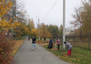 В избирательном округе №24, по инициативе депутата Волгодонской городской Думы, Бушнева Александра Анатольевича,  23 октября прошел субботник в микрорайоне.