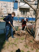 Молодые парламентарии активно поучаствовали в субботниках