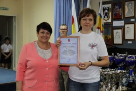 Людмила Ткаченко поздравила финалистов IV Международного турнира по плаванию на приз Ростовской АЭС
