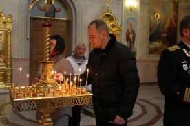 В Волгодонске XI Ушаковский фестиваль начался с молебна святому Федору Ушакову в кафедральном соборе Рождества Христова