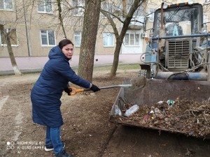 Округ №5 субботник продолжается.