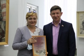 Сергей Ладанов принял участие в открытии выставки «И снова победный май!»