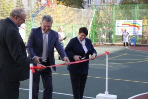 В округе 16 открылась обновленная спортплощадка