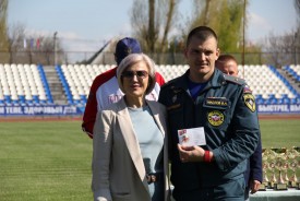 Сергей Ладанов принял участие в открытии легкоатлетической эстафеты