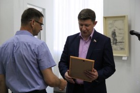 Сергей Ладанов принял участие в открытии выставки «И снова победный май!»