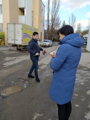 Округ 5   Выезд комиссии по ремонту внутриквартального проезда