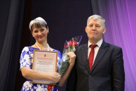 Людмила Ткаченко поздравила с Дворец культуры имени Курчатова с 30-летием
