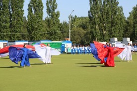 Финальные соревнования по хоккею на траве среди девушек VIII летней Спартакиады учащихся России открылись в Волгодонске