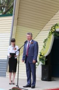 В городском парке открылась Улица боевой славы, играл духовой оркестр и работала полевая кухня
