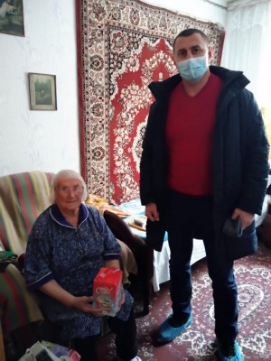 Поздравление ветеранов ВОВ и тружеников тыла, пожилых людей с Новым годом и Рождеством Христова. 