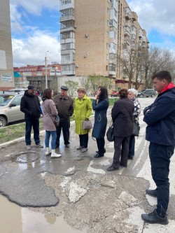 Обследование сложных участков внутриквартальных проездов в 8 округе