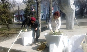 Первый весенний субботник в первом округе