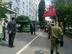 Парад у дома ветерана прошел в 7-ом округе