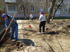   Совместный субботник  ООО «ВУК» и ТОС «Победа» в  округе № 5