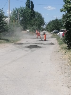 в 10 округе начался ямочный ремонт