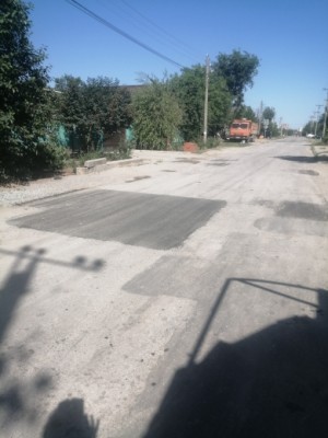 по ул.Лучезарная выполнен ямочный ремонт 