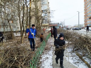 В округе 16 проведен субботник