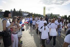 Сотни горожан аплодисментами встретили победителей Спартакиады Дона-2014