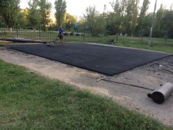Строительство спортивной площадки в 21 округе!