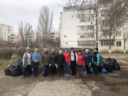 Округ 22.Общий субботник в микрорайоне 22