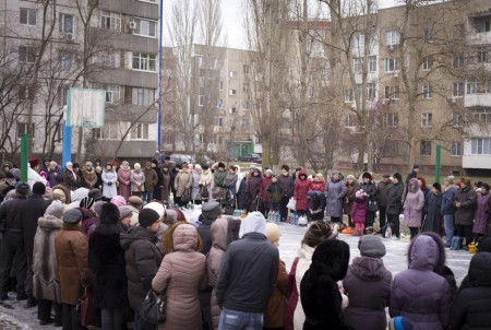 В праздник Крещения в семи микрорайонах города прошли церемонии водосвятия
