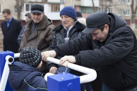 В микрорайоне №5 состоялось открытие спортивной площадки нового поколения