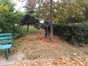 Субботник в сквере 