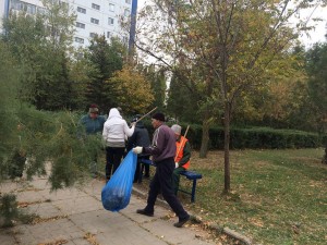 Субботник в сквере 