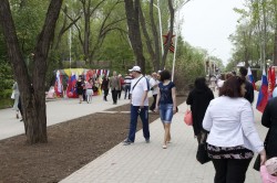 В праздник Первомая горожанам показали обновленный парк Победы