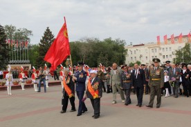 В Волгодонске прошёл парад, посвящённый 71 годовщине Победы в Великой Отечественной войне