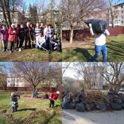 В округе № 9 прошел весенний субботник