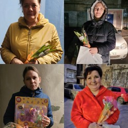 Поздравление семей мобилизованных граждан с Днем 8 Марта в 13 округе 