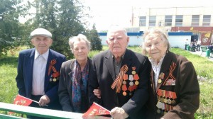 Поздравление ветеранов 72-ой годовщины Великой победы.