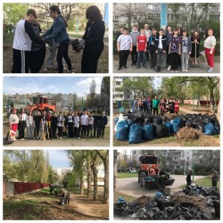 Округ №15. В микрорайоне «Звёздный» состоялись весенние субботники в рамках «Месячника чистоты»
