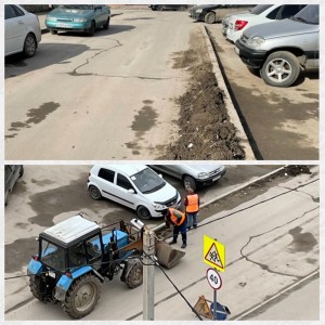 В 8 округе ведутся работы по благоустройству территории микрорайона