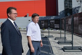 В Волгодонске открылась выставка под открытым небом, посвященная 120-летию со дня рождения Игоря Курчатова