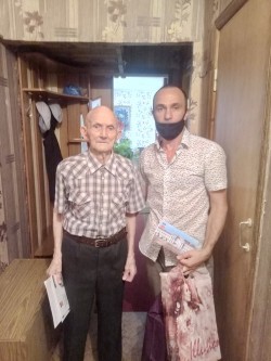 Ветерану ВОВ, проживающему в 12-м округе - 95 лет!
