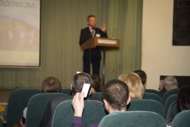 Людмила Ткаченко подвела итоги 2015 года в Волгодонске перед членами Общественной палаты