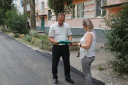 В округе № 3 отремонтировали внутридворовой проезд 